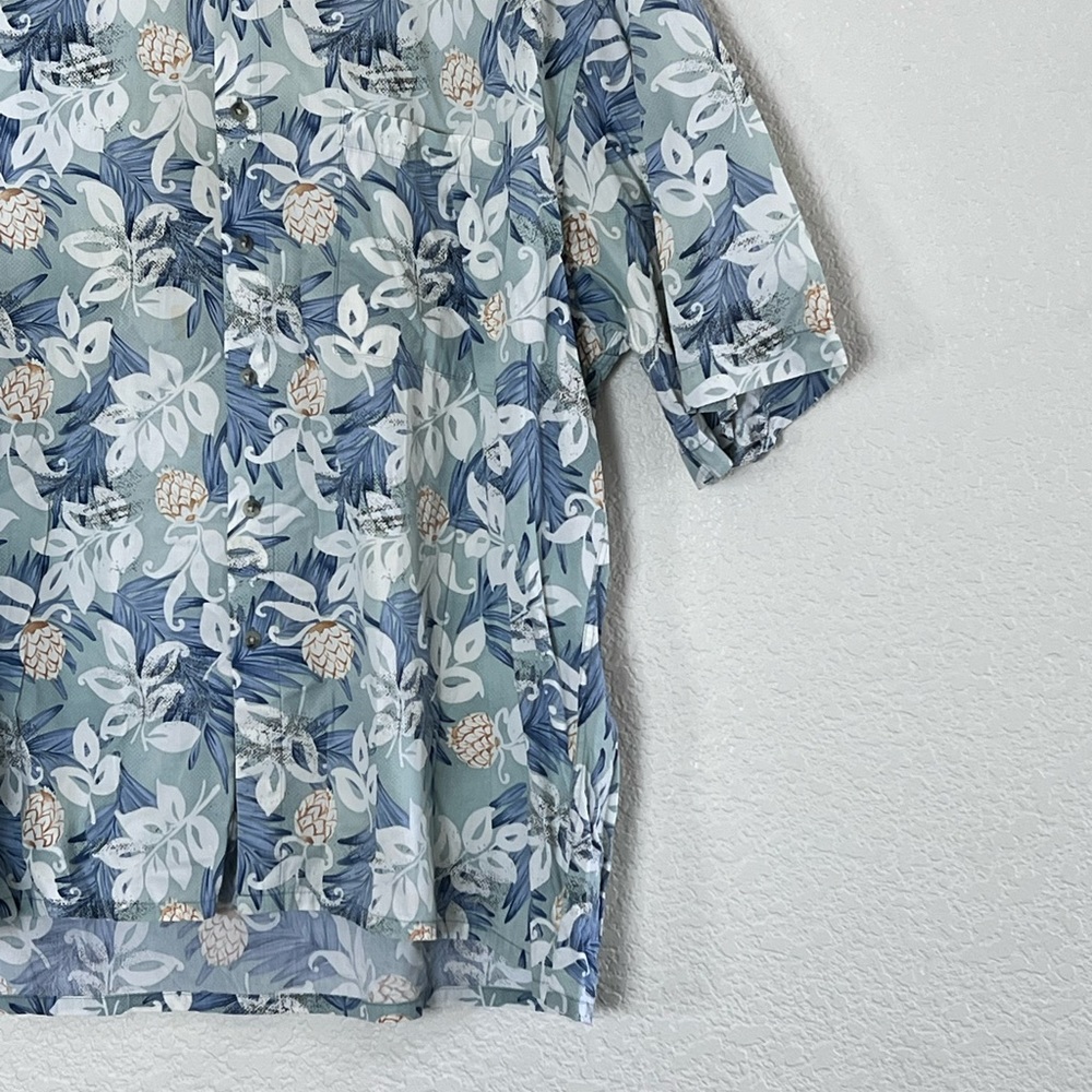 Campia Moda | Men’s Hawaiian shirt 100% cotton throw on oversized baggy … - Picture 4 of 9